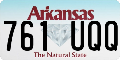 AR license plate 761UQQ