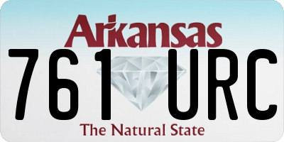 AR license plate 761URC