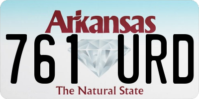 AR license plate 761URD