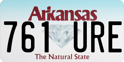 AR license plate 761URE