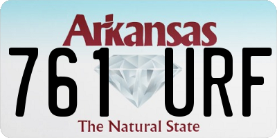 AR license plate 761URF