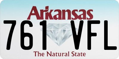 AR license plate 761VFL