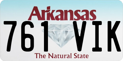 AR license plate 761VIK