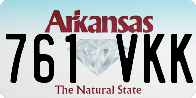 AR license plate 761VKK