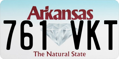 AR license plate 761VKT