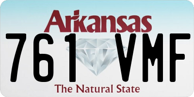 AR license plate 761VMF