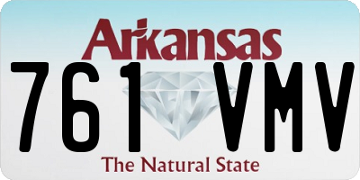 AR license plate 761VMV