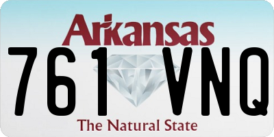 AR license plate 761VNQ