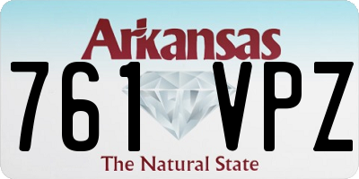 AR license plate 761VPZ