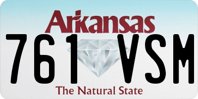 AR license plate 761VSM