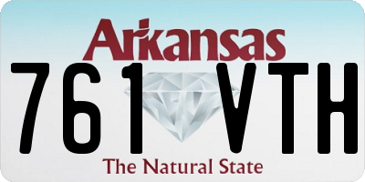 AR license plate 761VTH