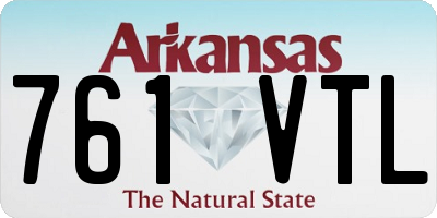 AR license plate 761VTL