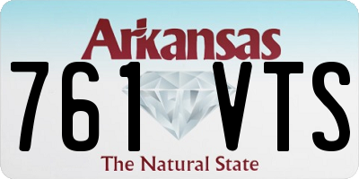 AR license plate 761VTS