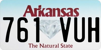 AR license plate 761VUH