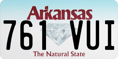 AR license plate 761VUI