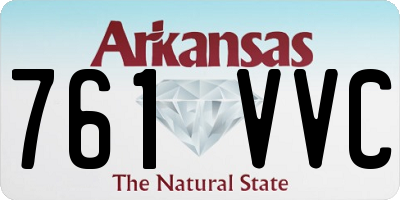 AR license plate 761VVC
