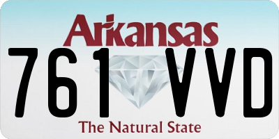 AR license plate 761VVD