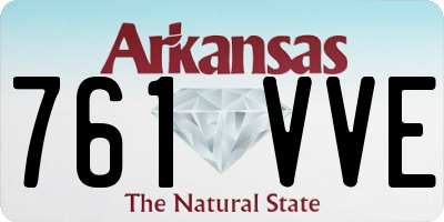 AR license plate 761VVE
