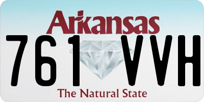 AR license plate 761VVH