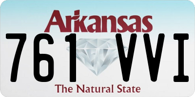 AR license plate 761VVI
