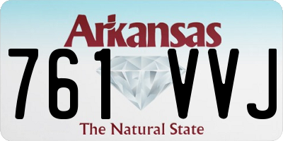 AR license plate 761VVJ