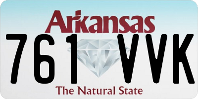 AR license plate 761VVK