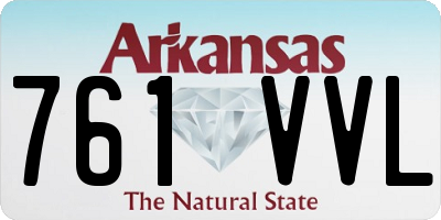 AR license plate 761VVL