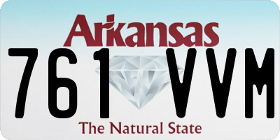 AR license plate 761VVM