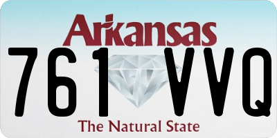 AR license plate 761VVQ