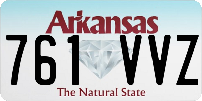 AR license plate 761VVZ