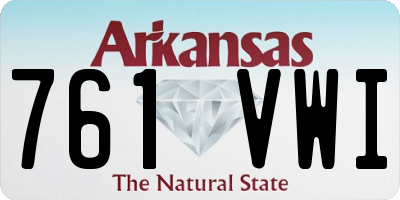 AR license plate 761VWI