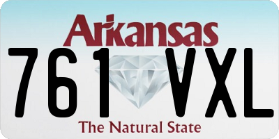 AR license plate 761VXL