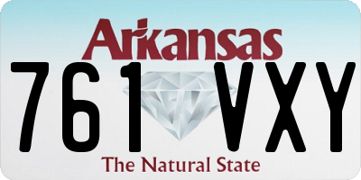 AR license plate 761VXY