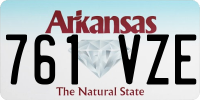 AR license plate 761VZE