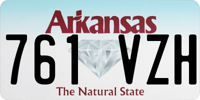 AR license plate 761VZH