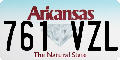 AR license plate 761VZL