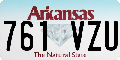 AR license plate 761VZU