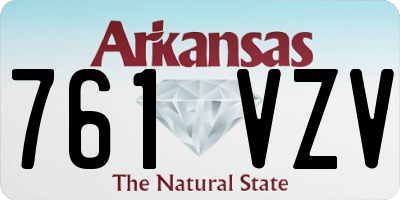 AR license plate 761VZV
