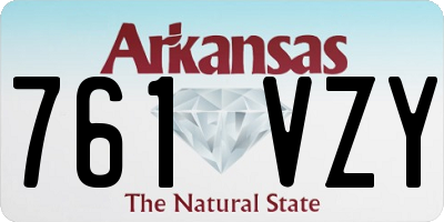 AR license plate 761VZY