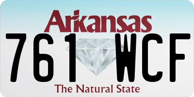 AR license plate 761WCF