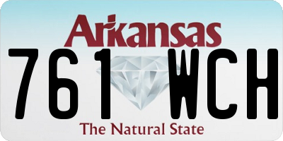 AR license plate 761WCH