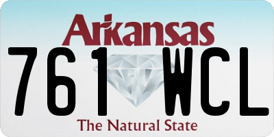 AR license plate 761WCL
