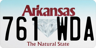 AR license plate 761WDA