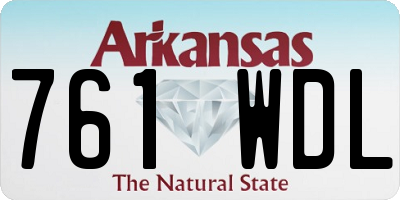 AR license plate 761WDL