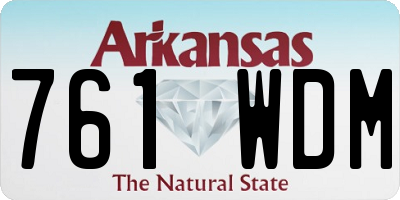 AR license plate 761WDM
