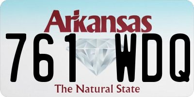AR license plate 761WDQ