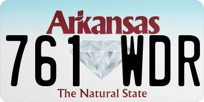 AR license plate 761WDR