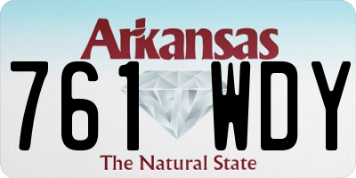 AR license plate 761WDY