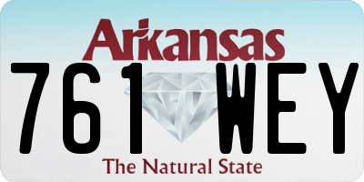 AR license plate 761WEY