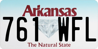 AR license plate 761WFL